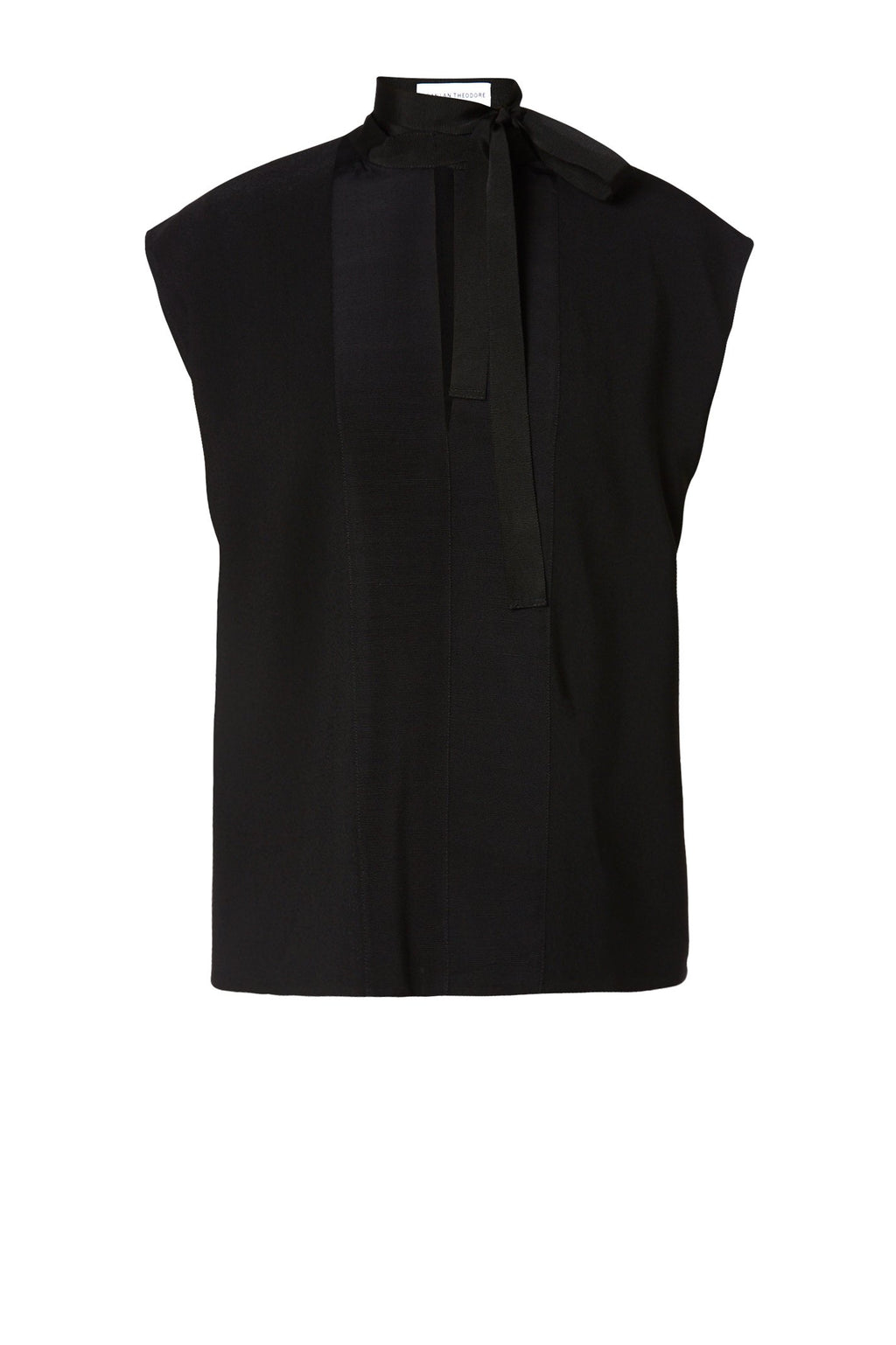 CREPE TIE NECK TANK