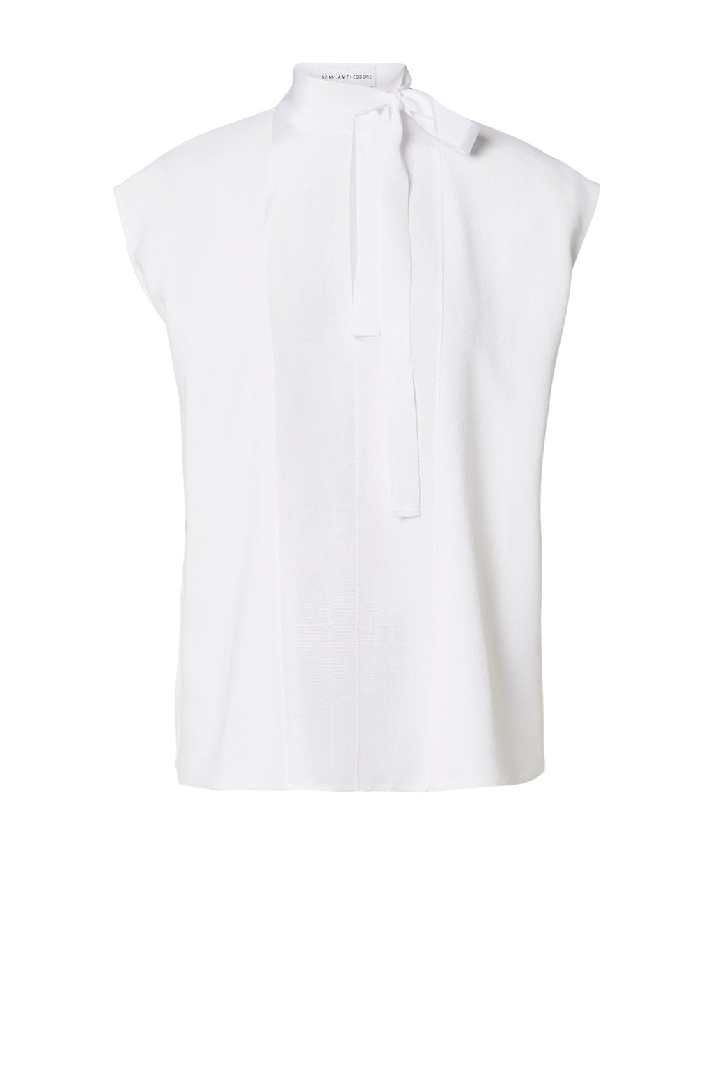 CREPE TIE NECK TANK