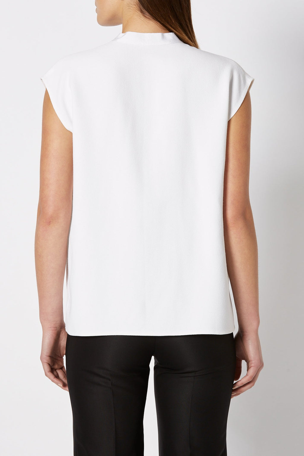 CREPE TIE NECK TANK