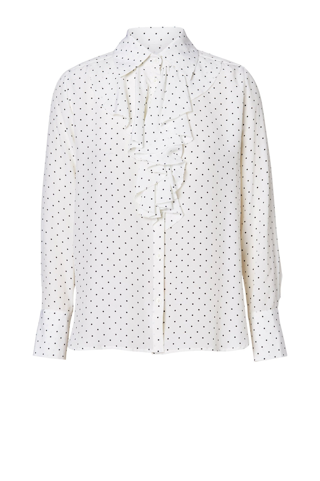 CDC SPOT RUFFLE BLOUSE