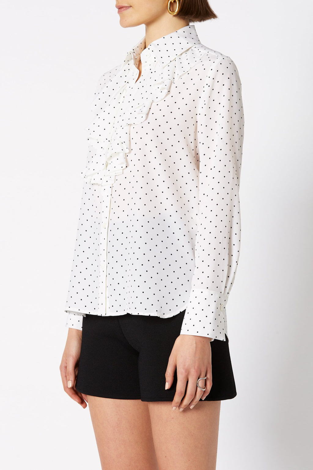 CDC SPOT RUFFLE BLOUSE