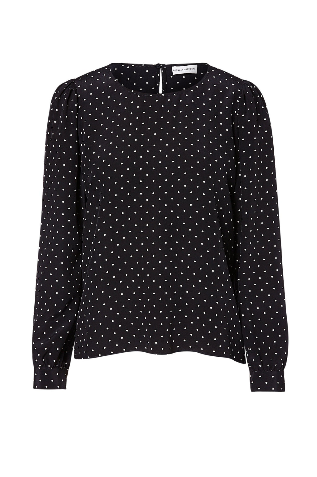 CDC SPOT PLEATED SLEEVE BLOUSE