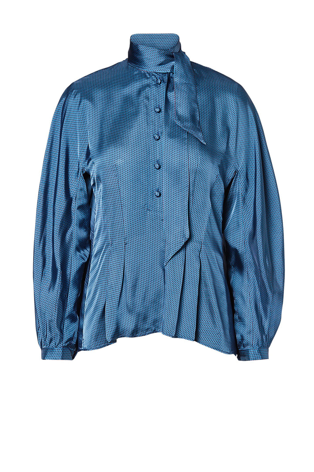 PRINTED TWILL BLOUSE