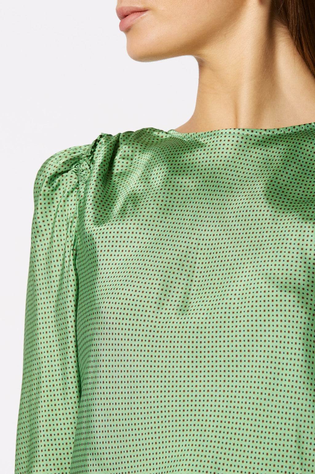 PRINTED TWILL BLOUSE
