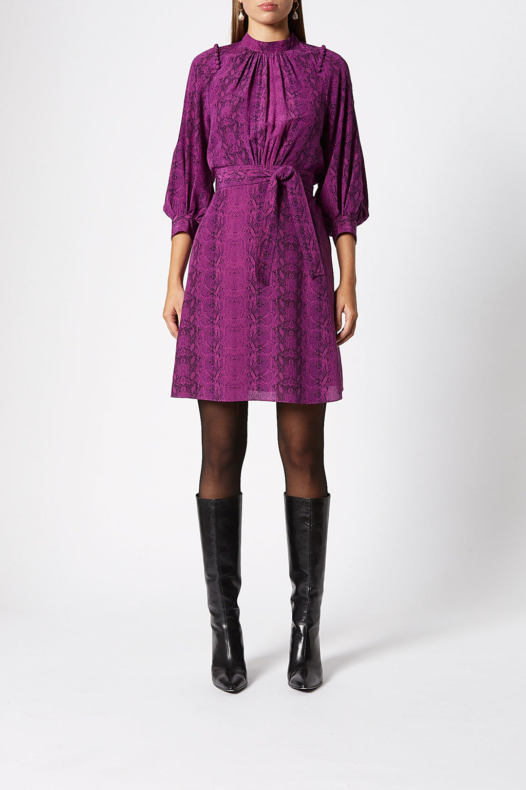 CDC REPTILE BUTTON SHLDR DRESS