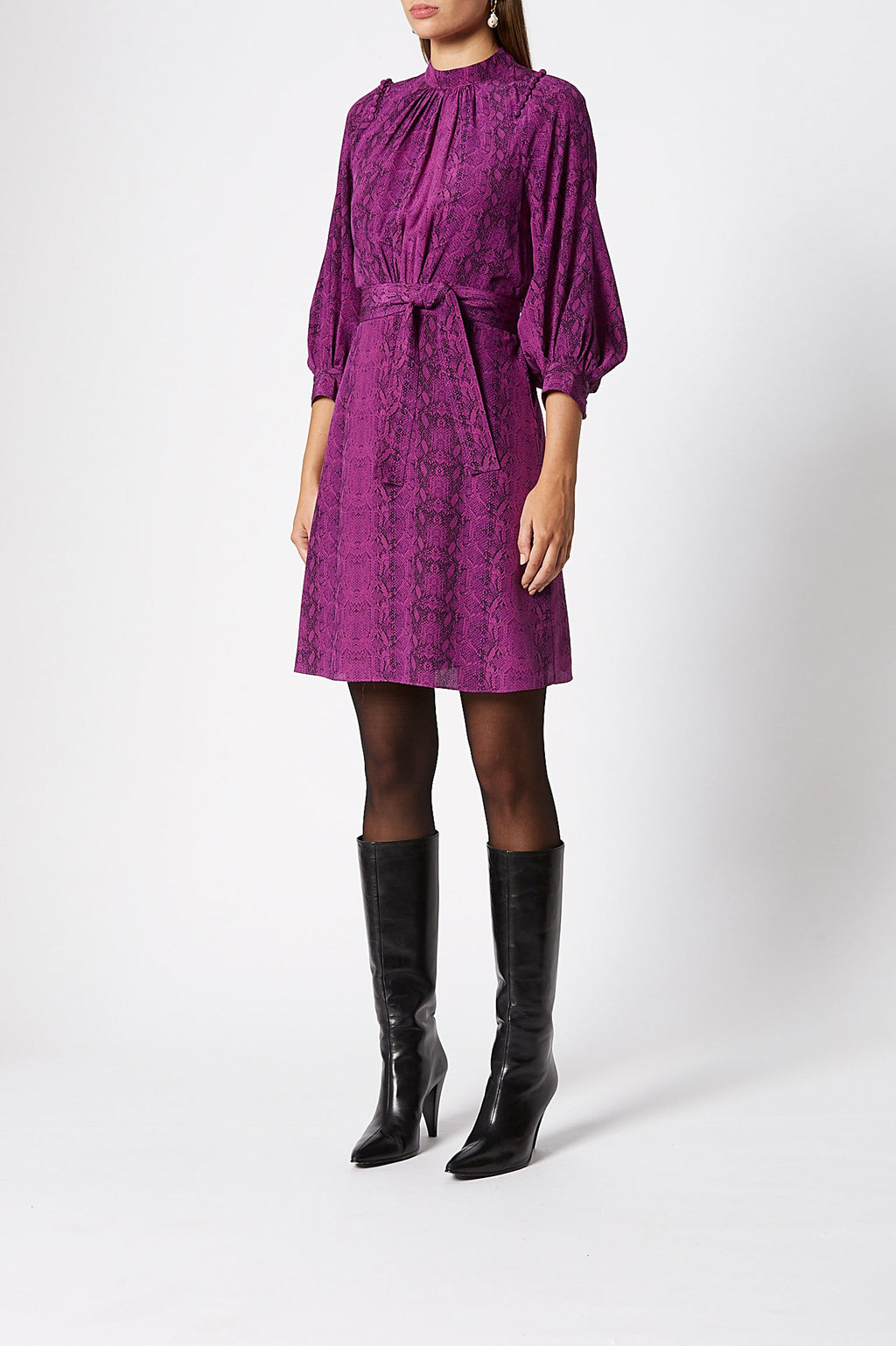 CDC REPTILE BUTTON SHLDR DRESS