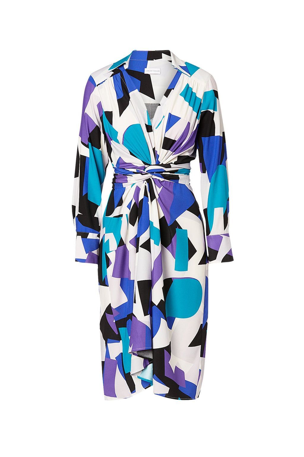 SILK BLOCK PRINT DRESS