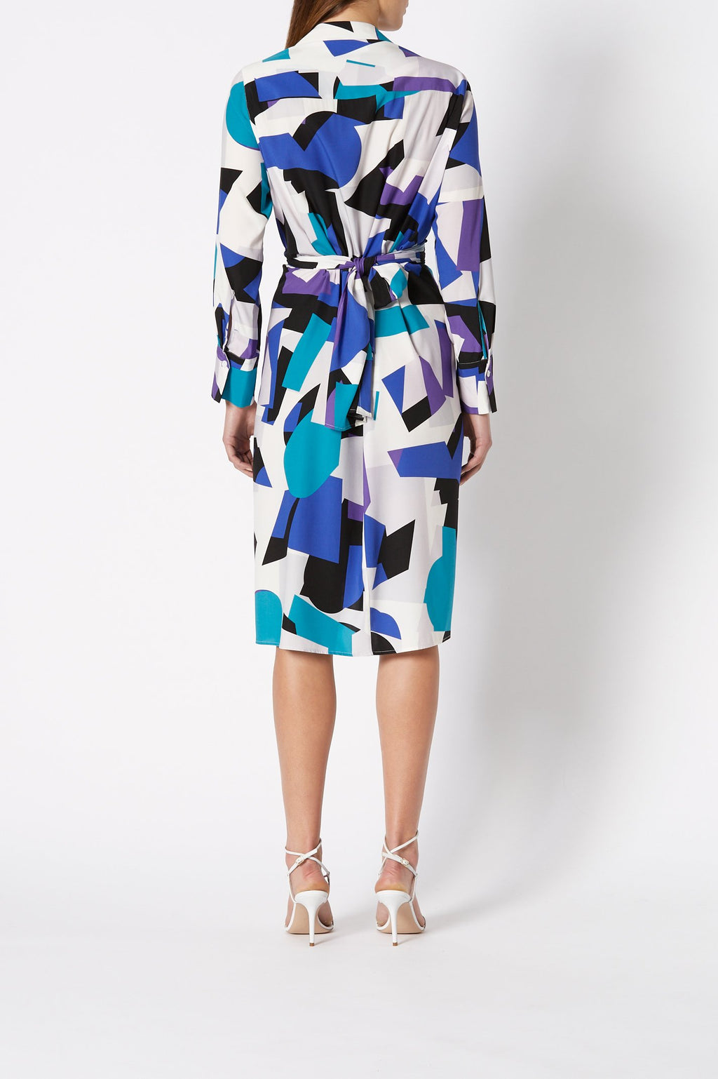 SILK BLOCK PRINT DRESS