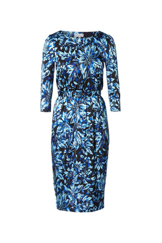 PRINTED TUCK DRESS