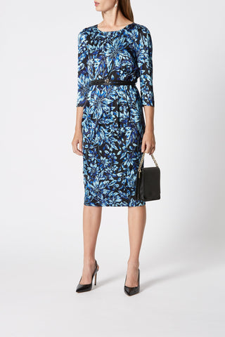 PRINTED TUCK DRESS