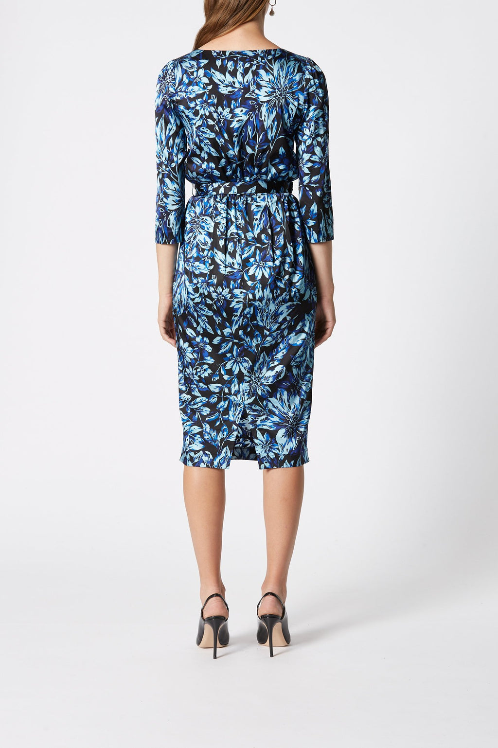 PRINTED TUCK DRESS