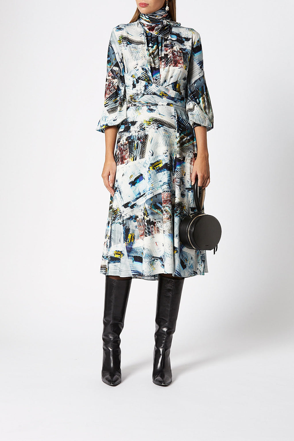 SILK VERTIGO DRESS