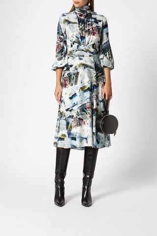 SILK VERTIGO DRESS