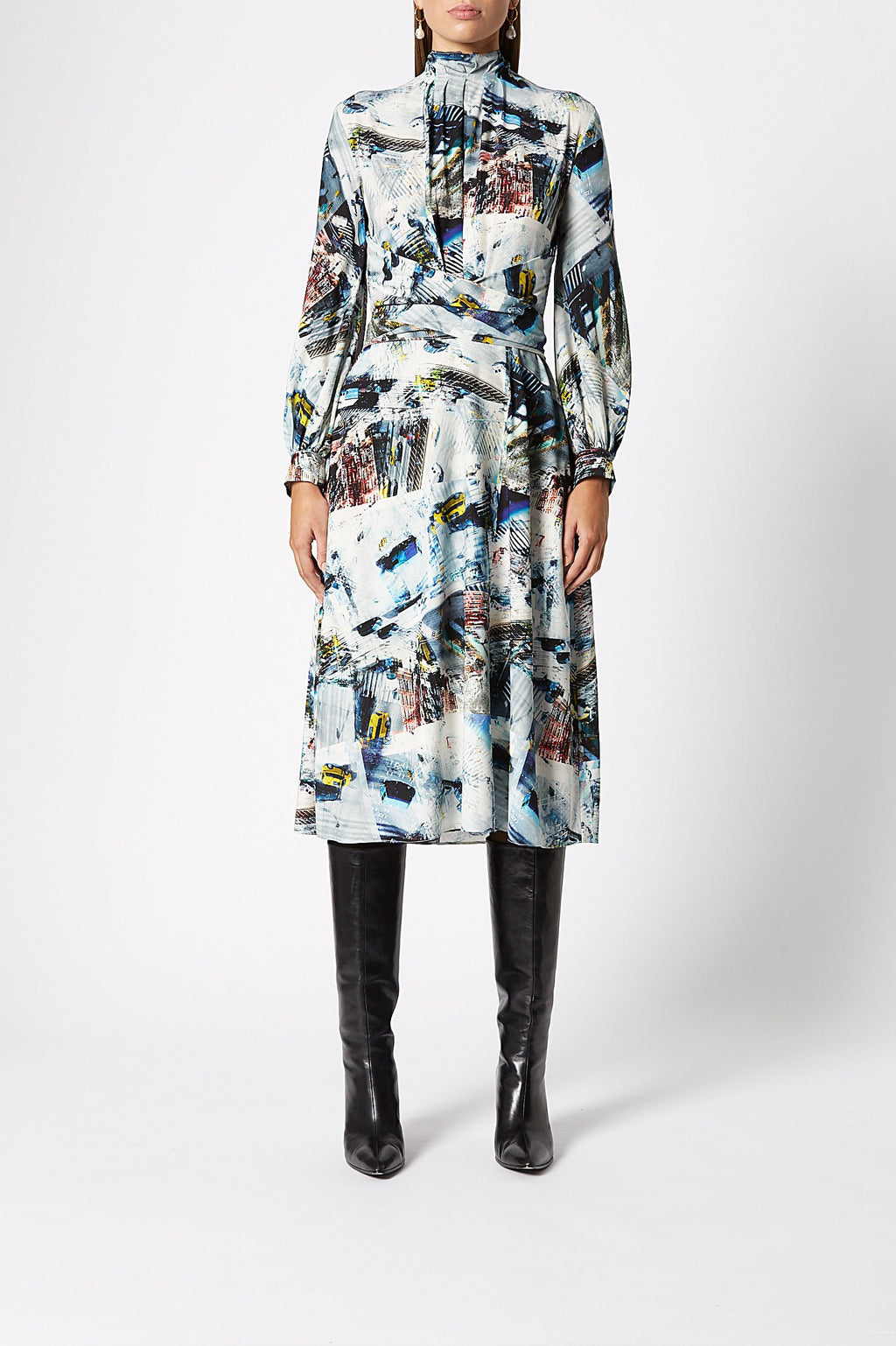 SILK VERTIGO DRESS