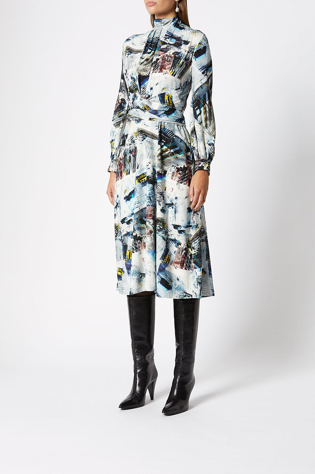 SILK VERTIGO DRESS