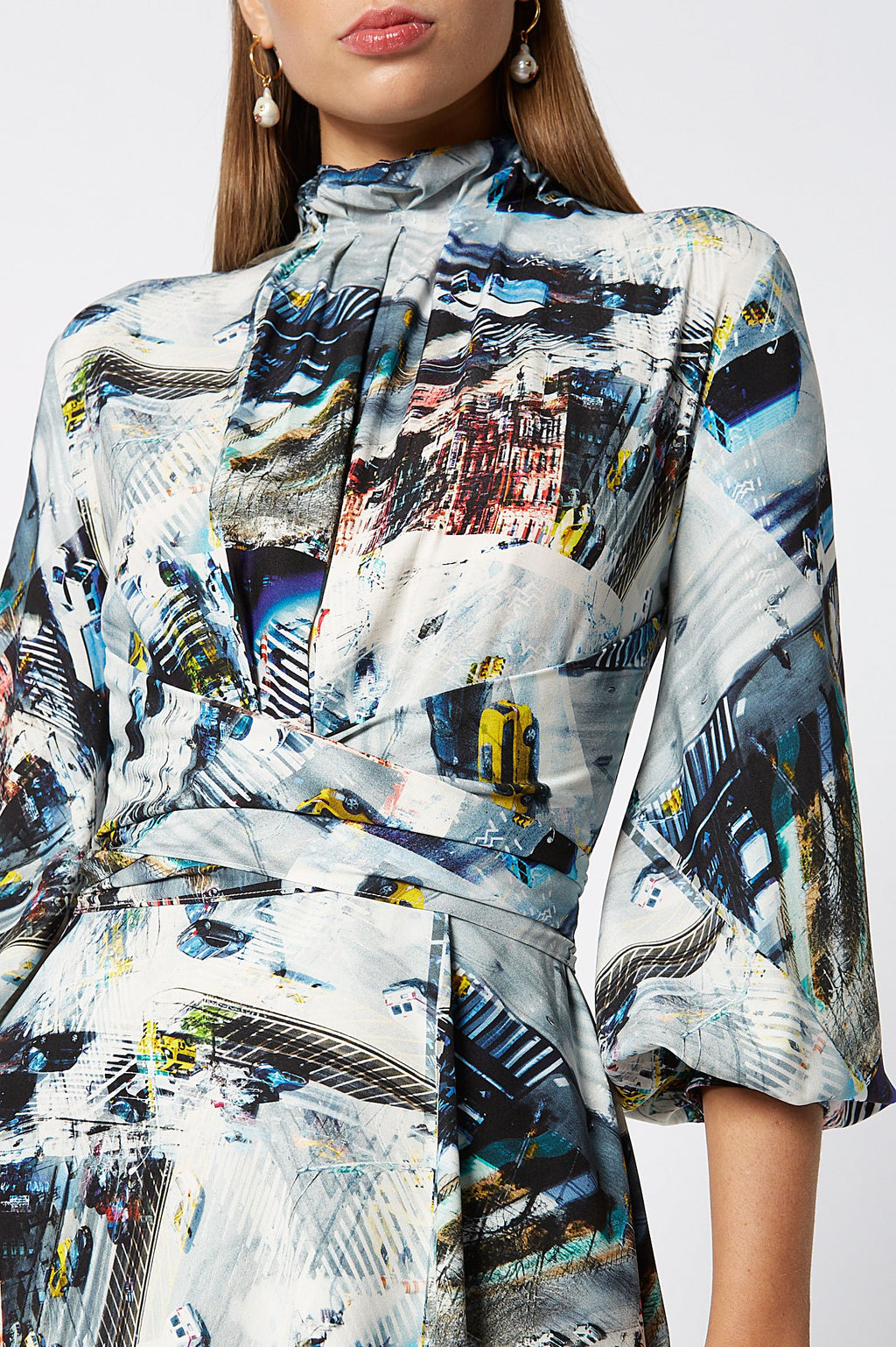 SILK VERTIGO DRESS