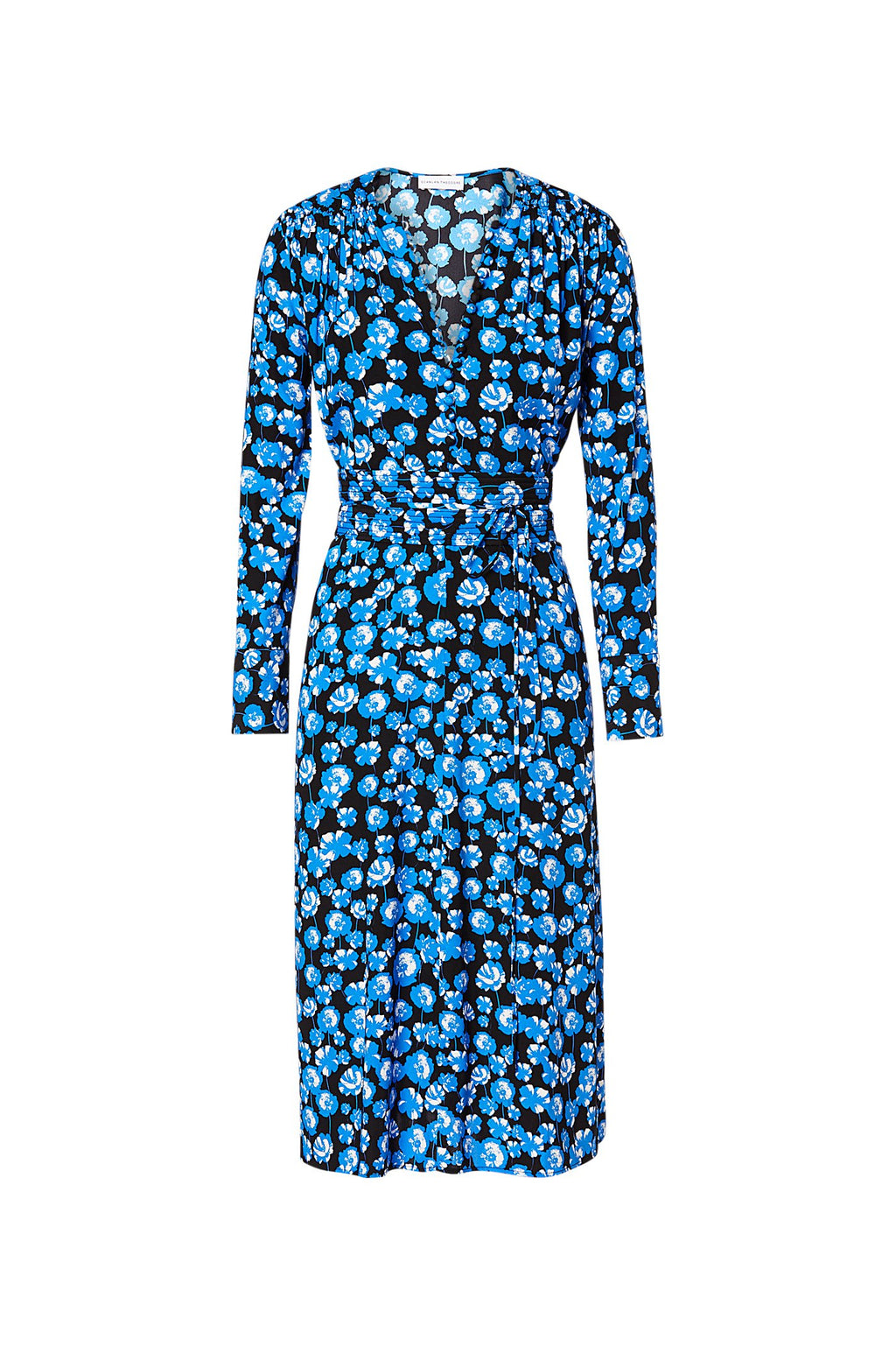 SILK POPPY PRINT DRESS