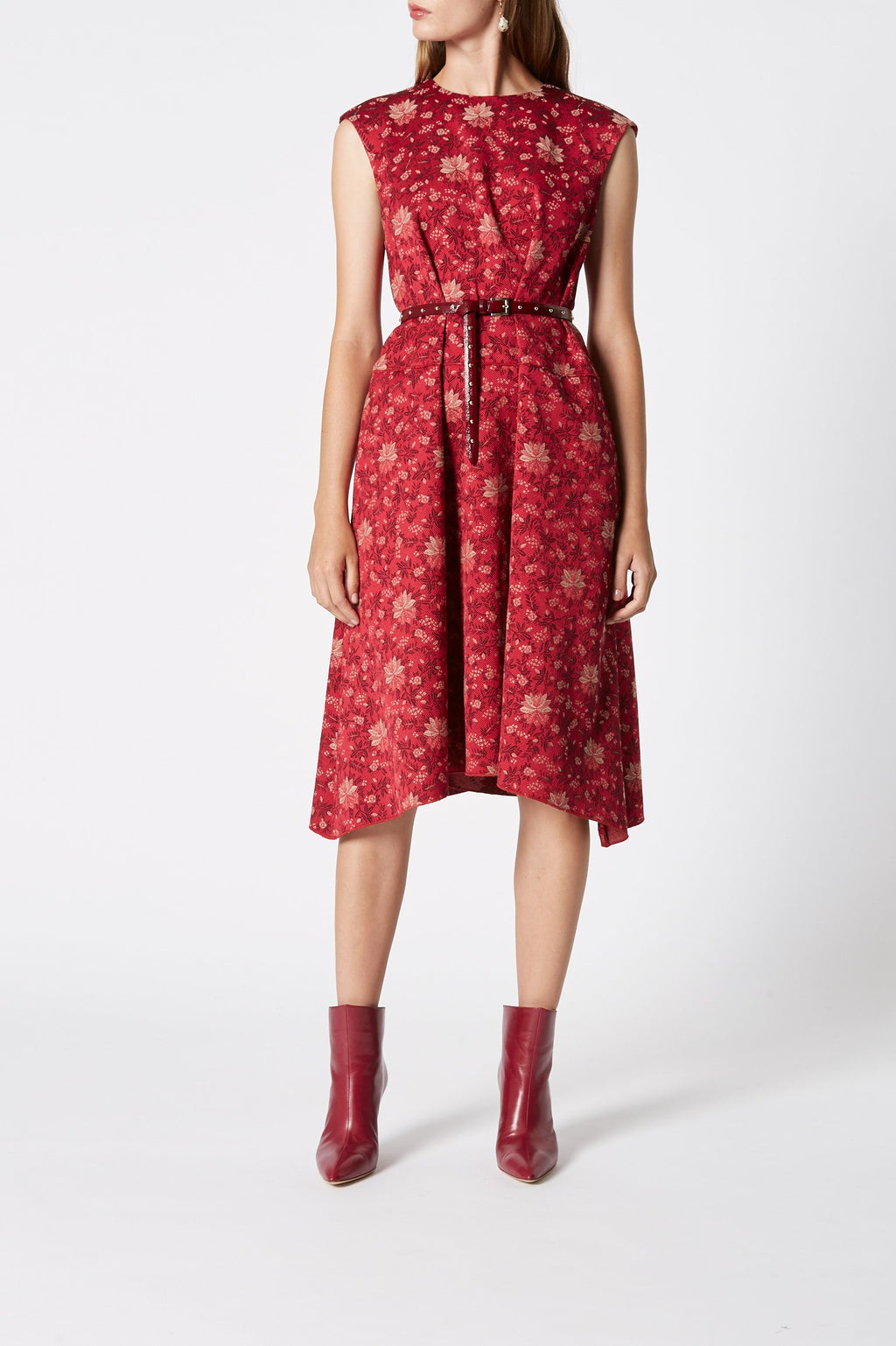 FLORAL JACQUARD DRESS