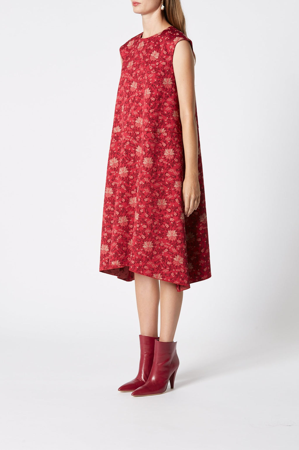 FLORAL JACQUARD DRESS