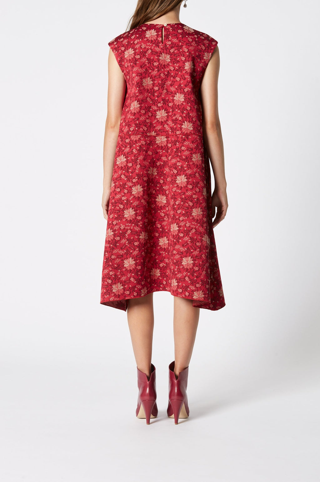 FLORAL JACQUARD DRESS