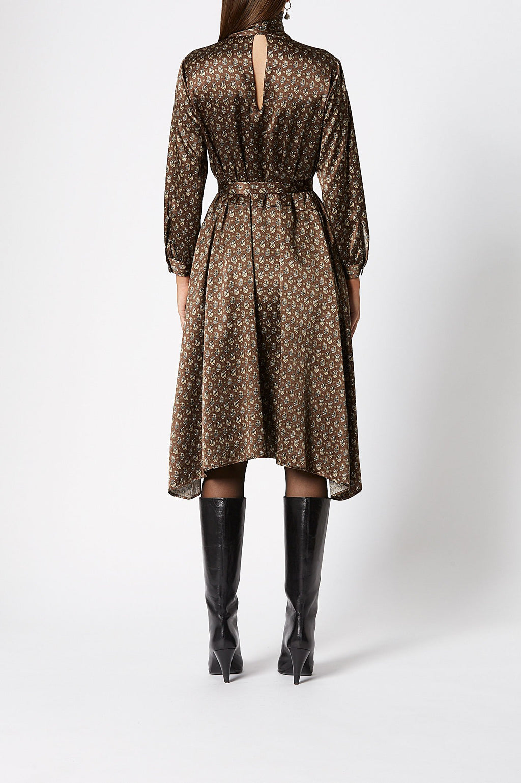 SATIN PRINT DRESS