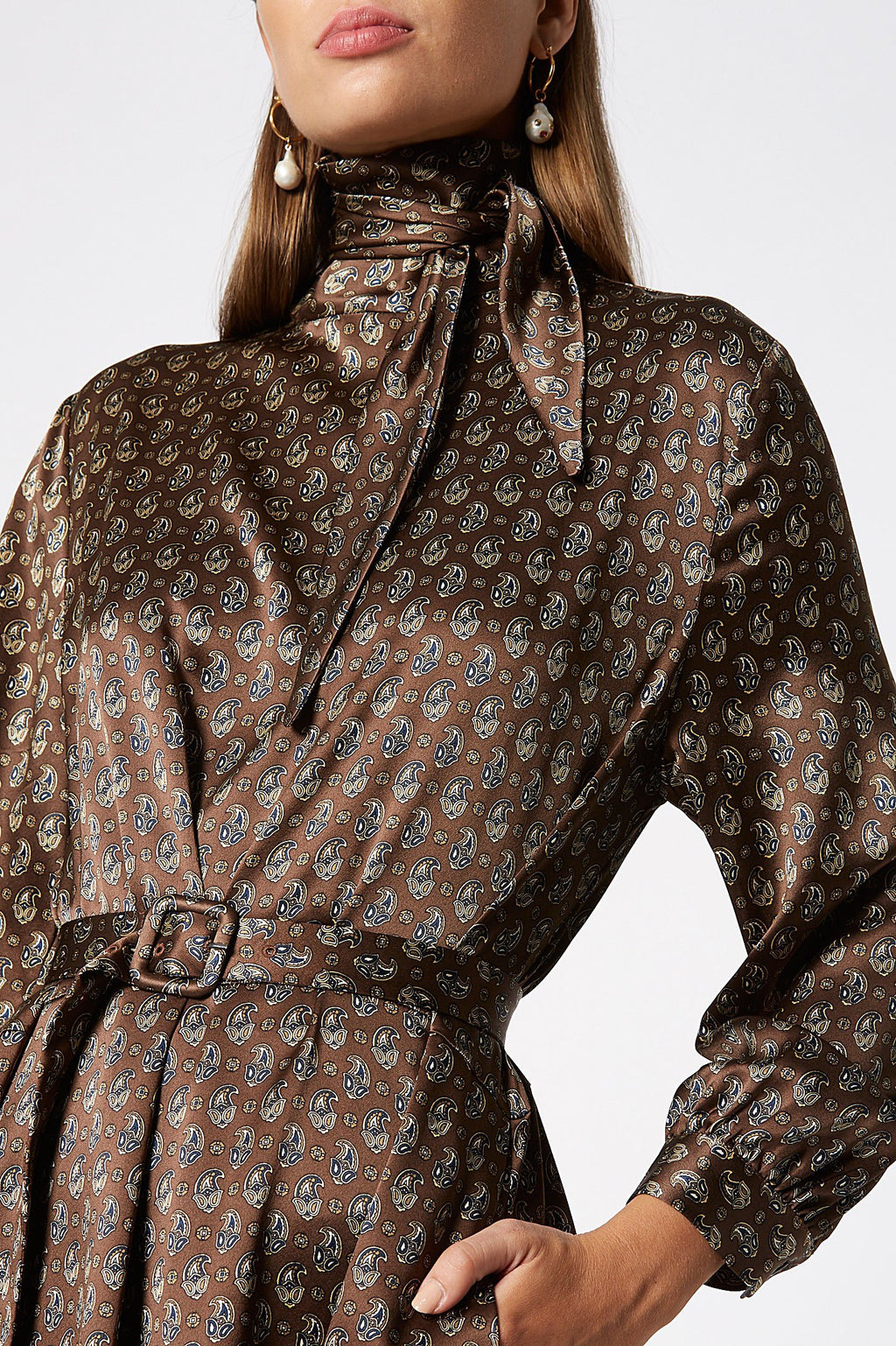 SATIN PRINT DRESS