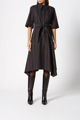 TAILORED STRIPE DRESS