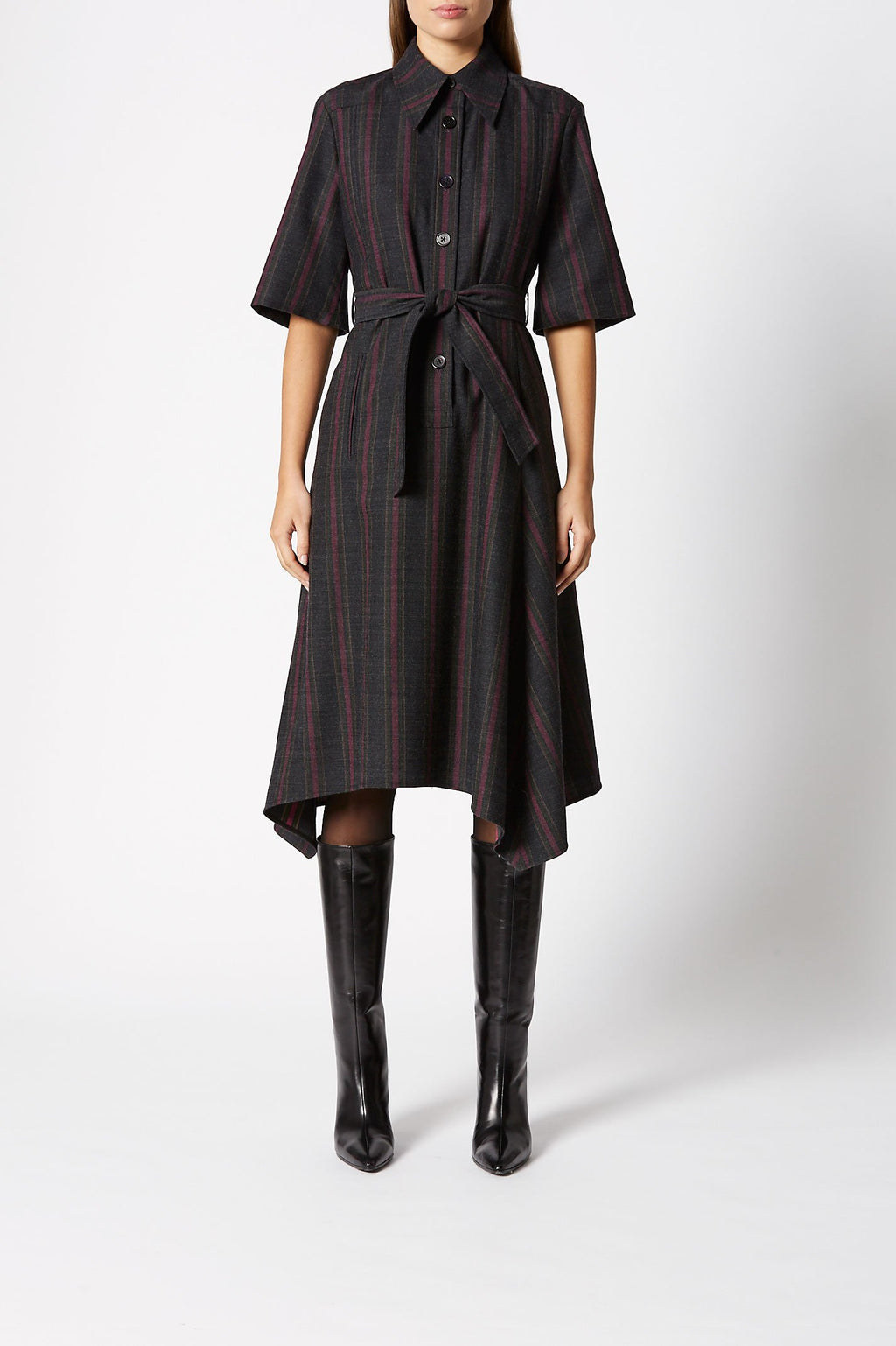 TAILORED STRIPE DRESS