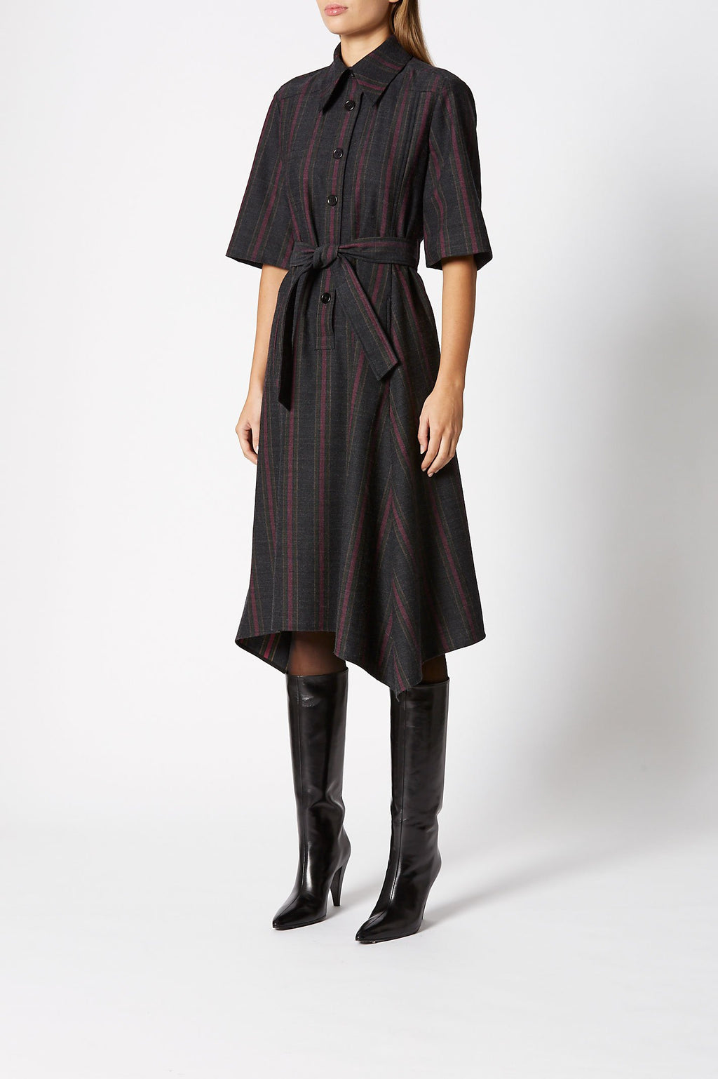 TAILORED STRIPE DRESS