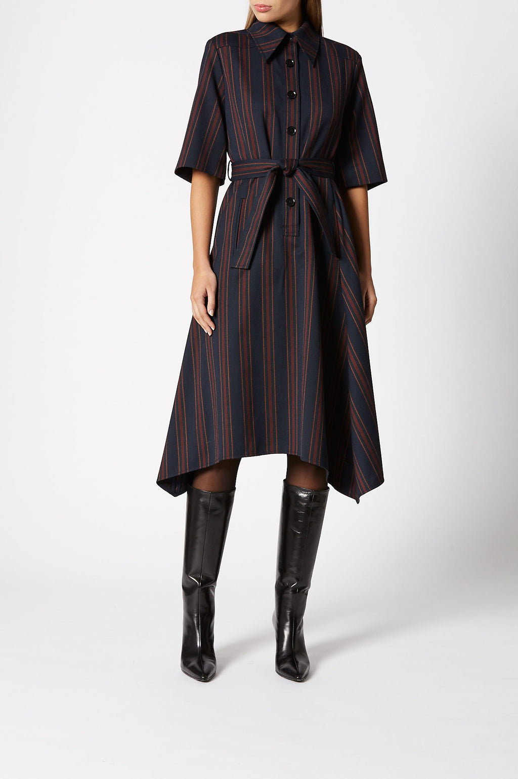 TAILORED STRIPE DRESS
