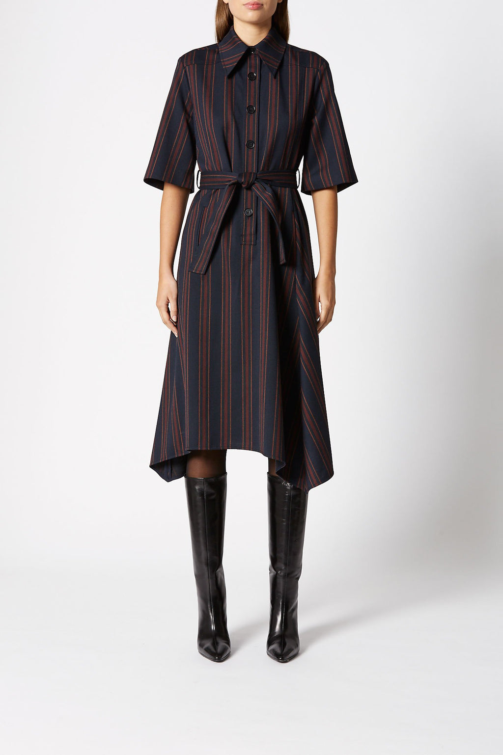 TAILORED STRIPE DRESS