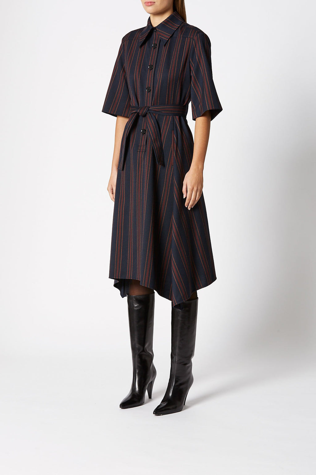 TAILORED STRIPE DRESS