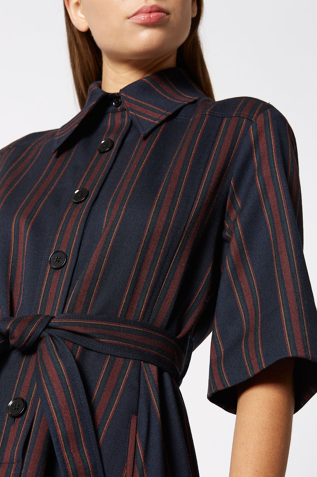 TAILORED STRIPE DRESS