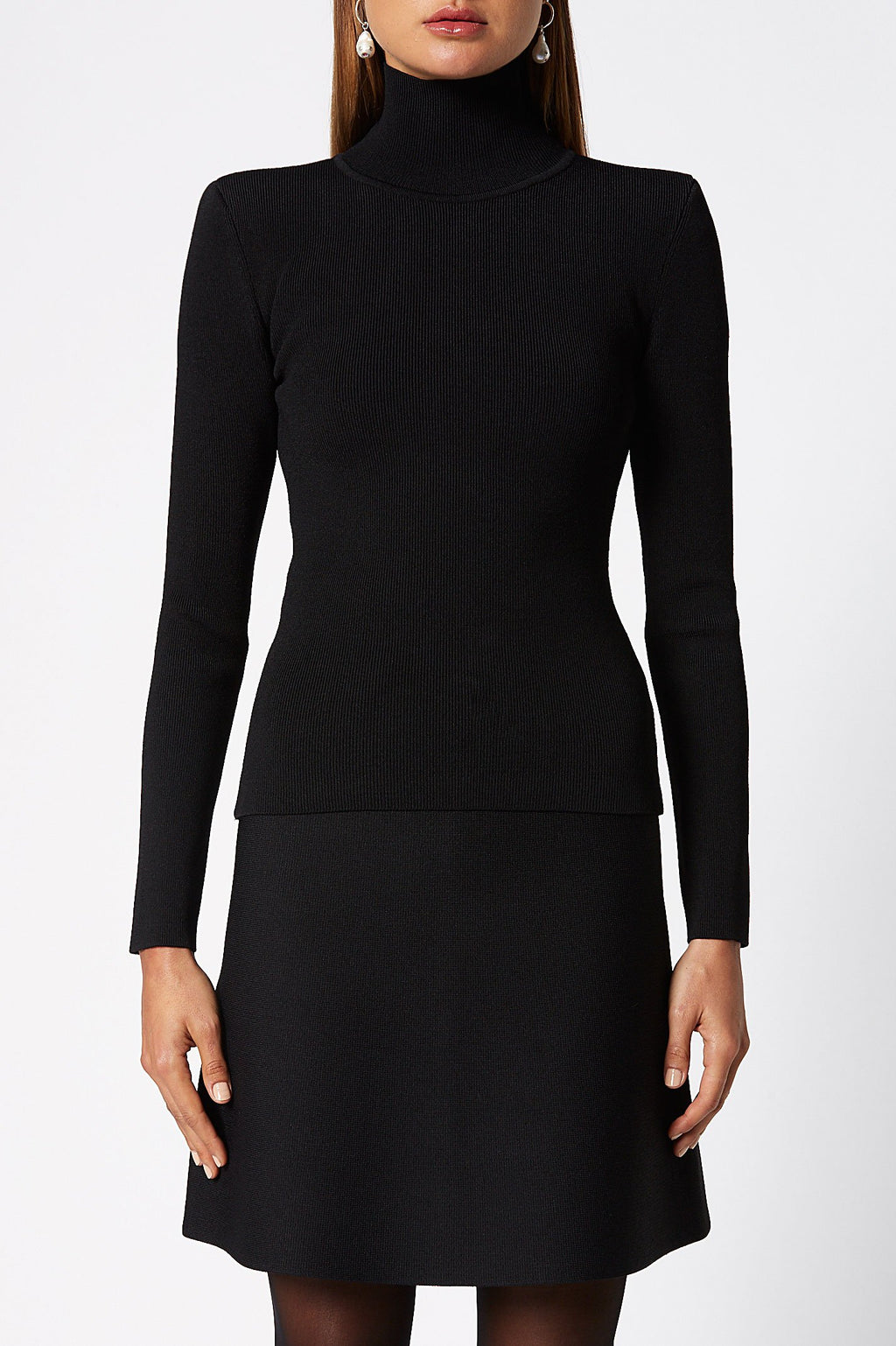 CREPE KNIT TAILORED POLO SWTR