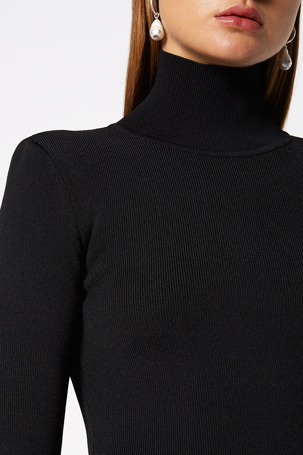 CREPE KNIT TAILORED POLO SWTR