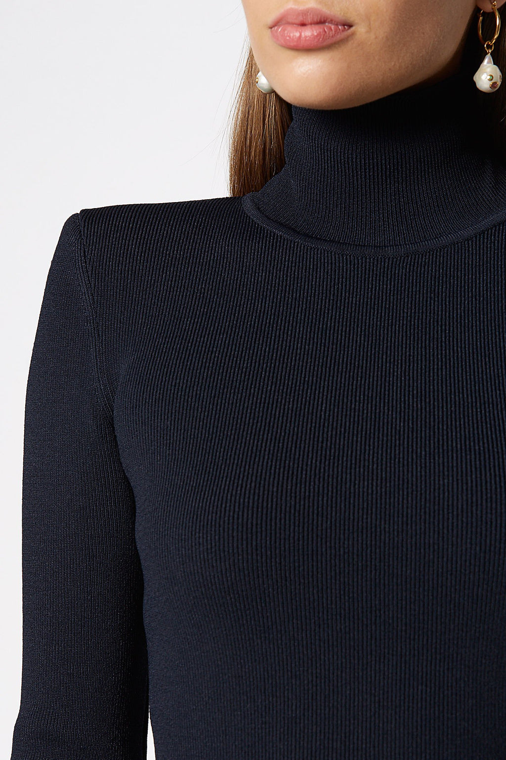 CREPE KNIT TAILORED POLO SWTR