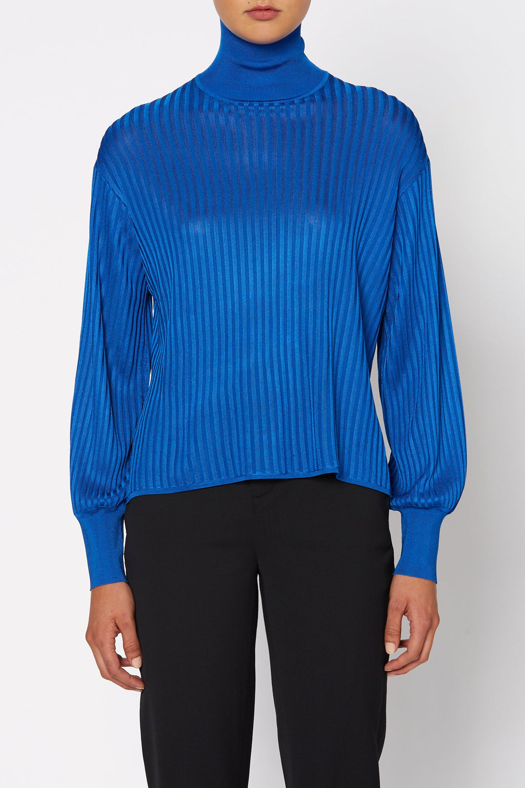 SATIN CREPE SWEATER 18