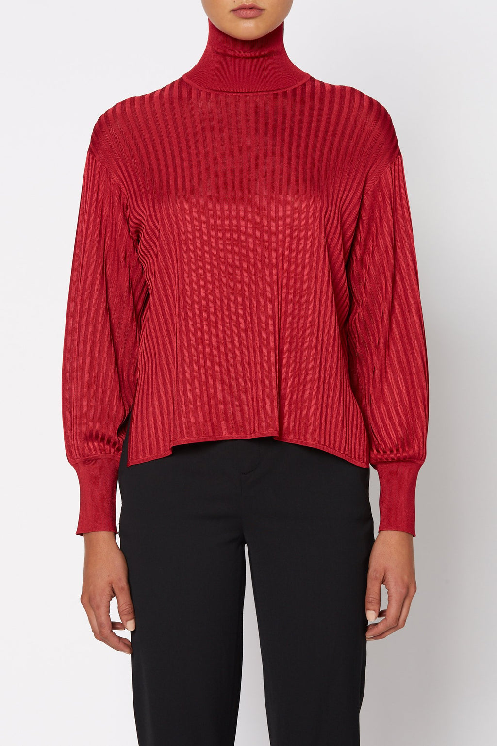 SATIN CREPE SWEATER 18