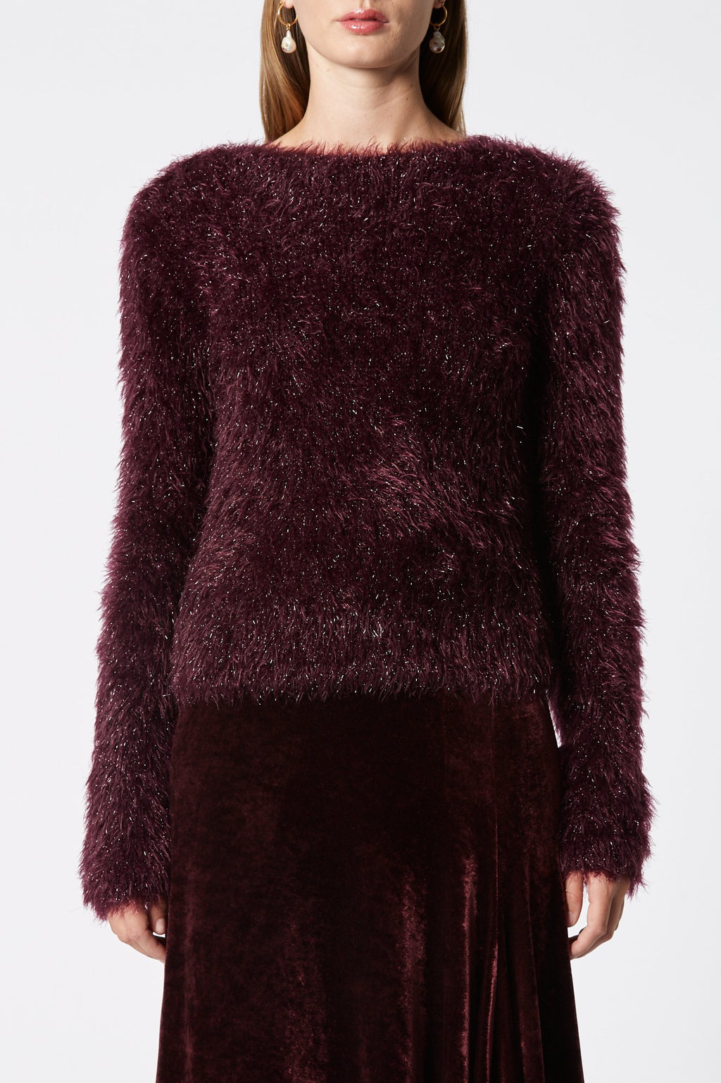 TINSEL VELVET SWEATER 3