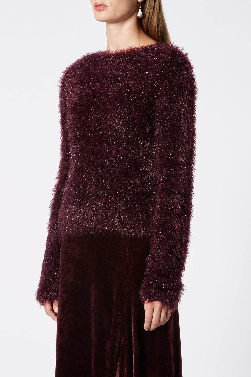 TINSEL VELVET SWEATER 3