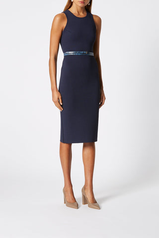 CREPE KNIT SCUBA DRESS