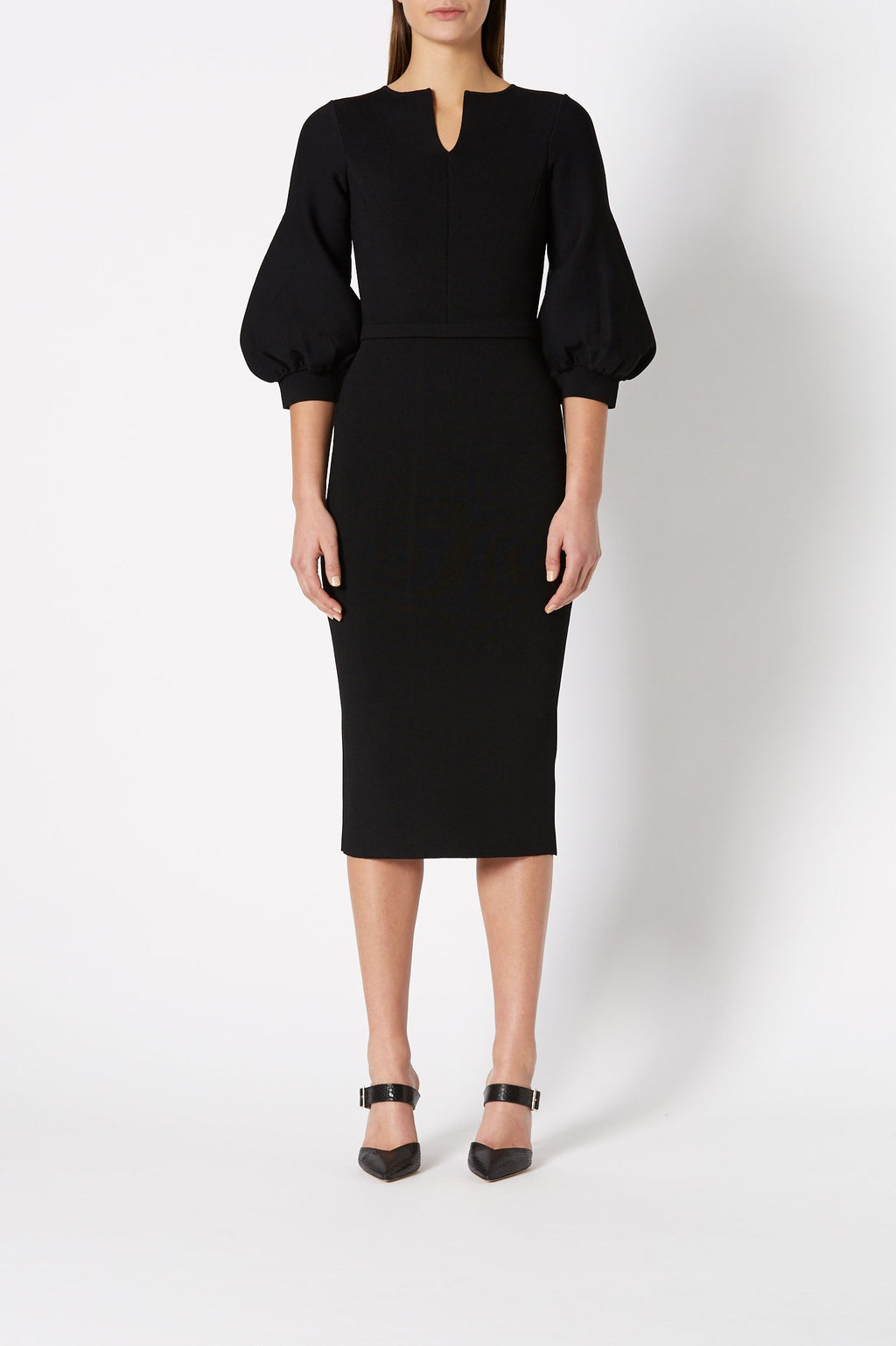 CREPE KNIT COCOON SLV DRESS