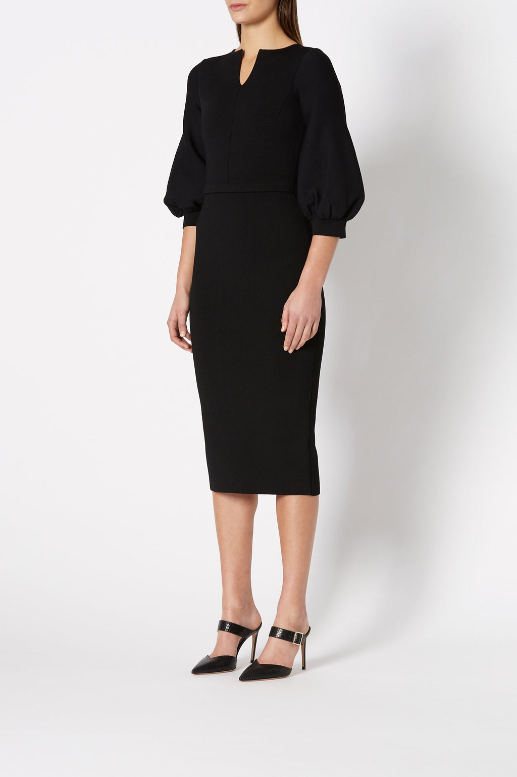 CREPE KNIT COCOON SLV DRESS