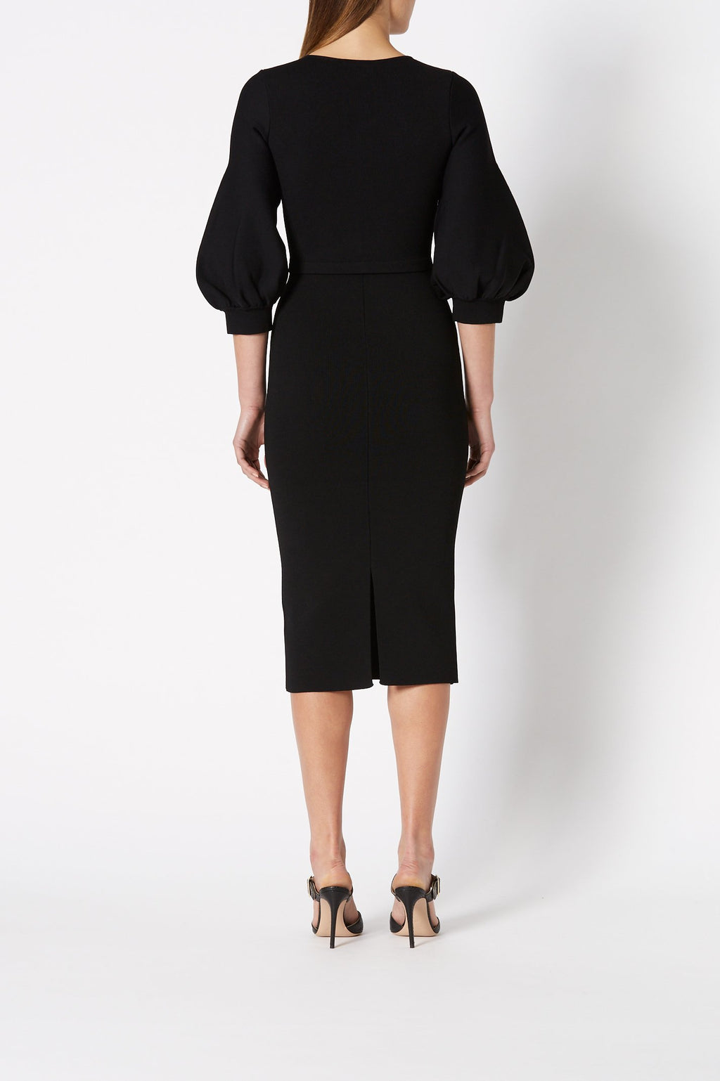 CREPE KNIT COCOON SLV DRESS
