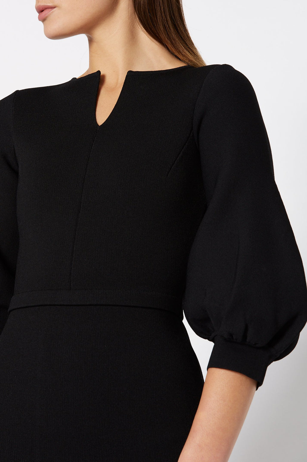 CREPE KNIT COCOON SLV DRESS