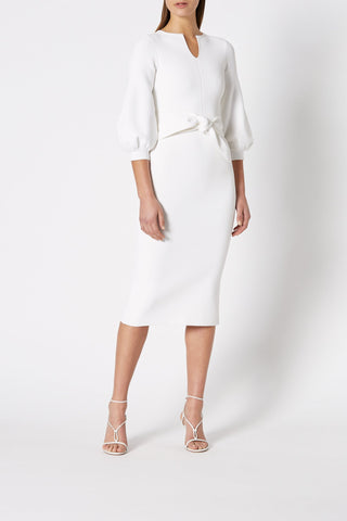 CREPE KNIT COCOON SLV DRESS