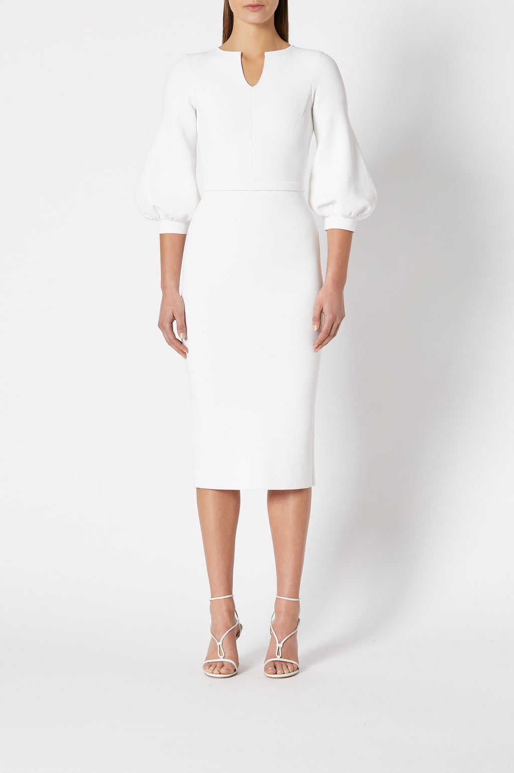 CREPE KNIT COCOON SLV DRESS
