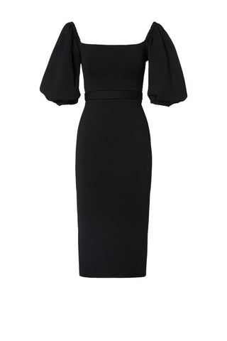 CREPE KNIT COUPE SLV DRESS