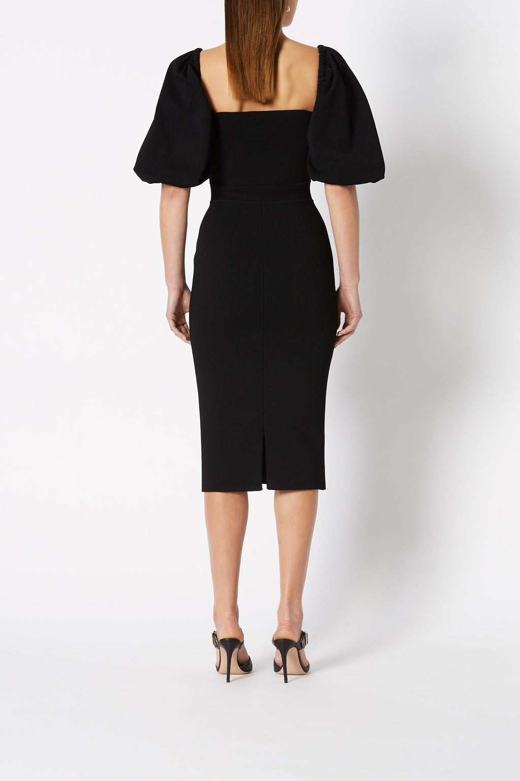 CREPE KNIT COUPE SLV DRESS