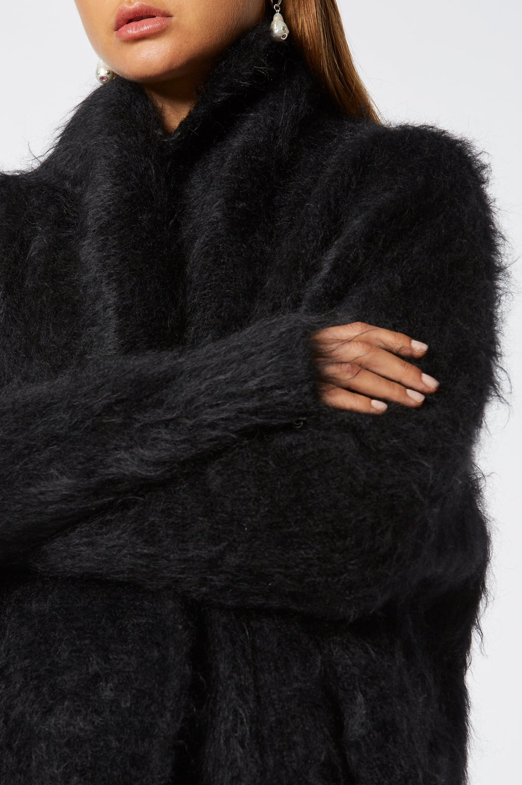 BRUSHED MOHAIR CARDIGAN 3